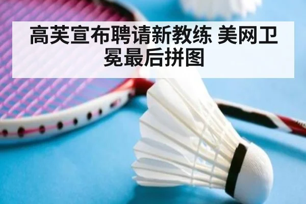高芙宣布聘请新教练 美网卫冕最后拼图